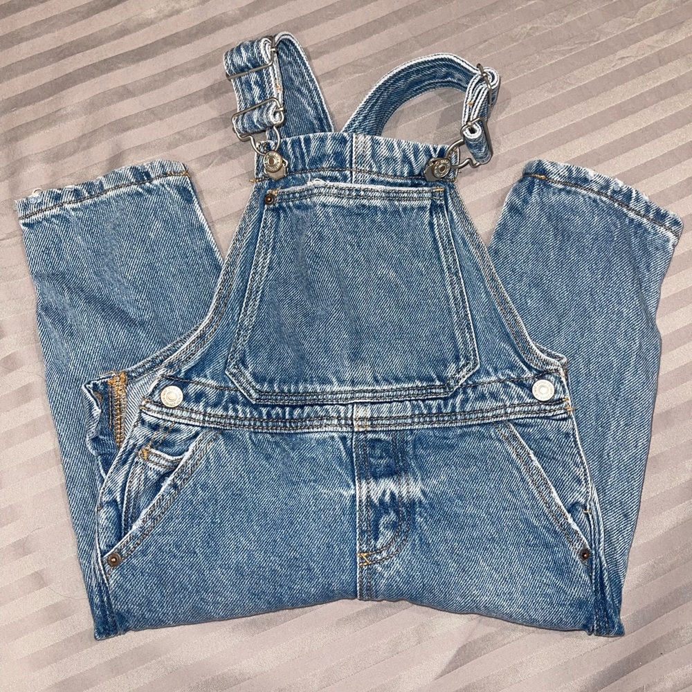 Zara Kids Blue Denim Overalls